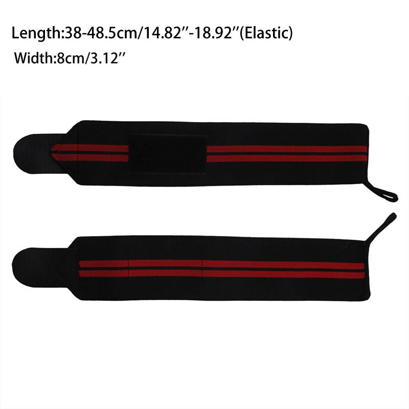 Sport håndled vægtløfter strop fitness gym wrap bandage håndstøtte armbånd 875d