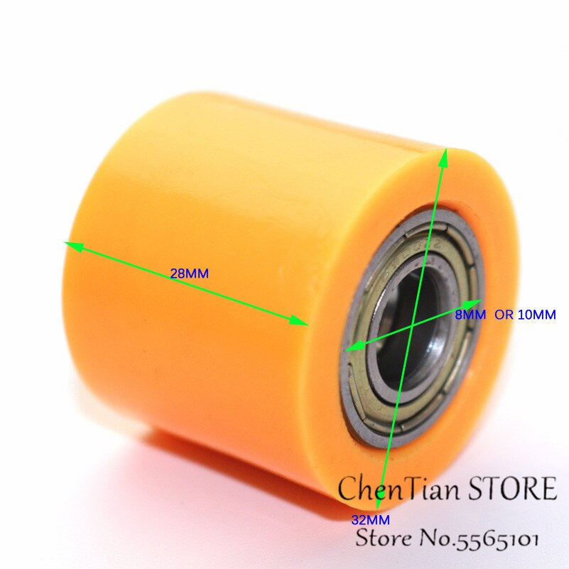 8mm 10mm Drive Chain Roller Pulley Wheel Slider Tensioner Wheel Guide For Street Bike Enduro Motorcycle Motocross ATV CRF CR XR