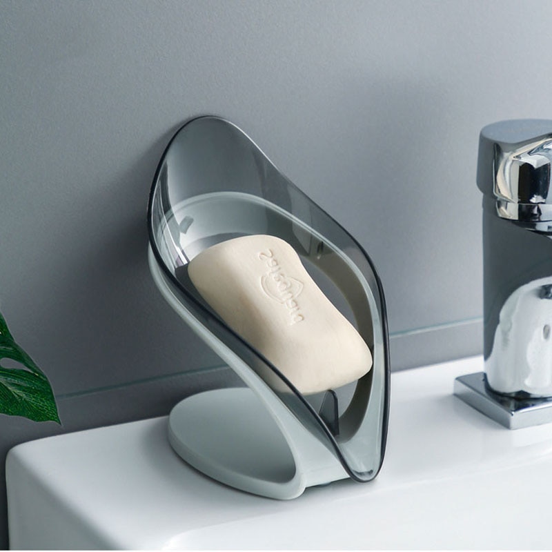 Jabonera con forma de hoja de , Fondo para jabón de baño, suministros de Soporte para Baño, Gadgets para ducha de baño, fácil de guardar, antideslizante, producto en oferta