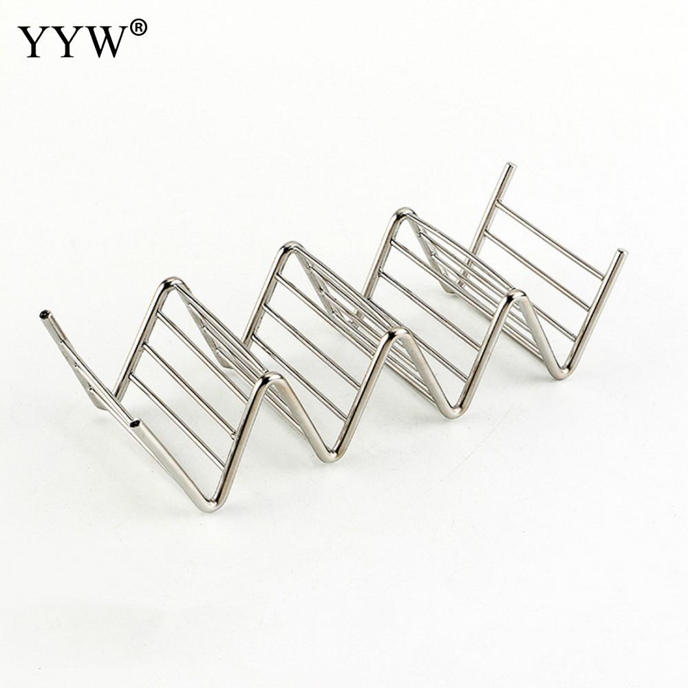 Stainless Steel Food Holder Sandwich Breakfast Tray Stand Holder Mexican Pancake Rack Food Holder Kitchen Accessories Tools
