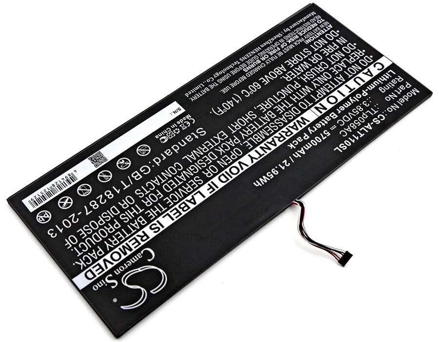 Cameron Sino 5700mAh batería de la batería TLp058AC para Alcatel One Touch Plus 10 "OT-8085