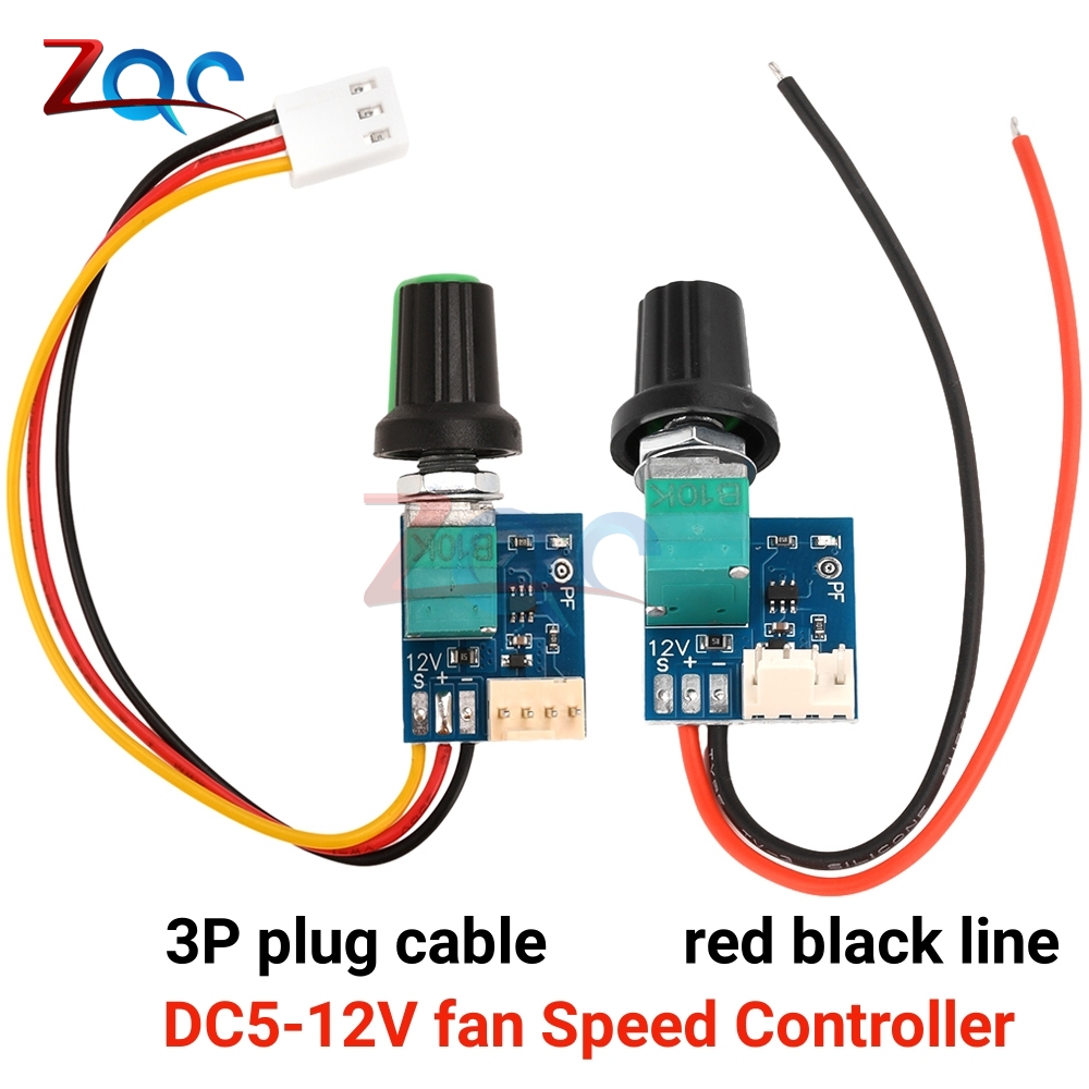 DC 12 V PWM-Geschwindigkeitsregler, Lüftergeschwindigkeitsregler, 4-Draht-Computer-Temperaturregler, Schalter für PC, CPU, Kühler, Lüfter, manueller Anschlag