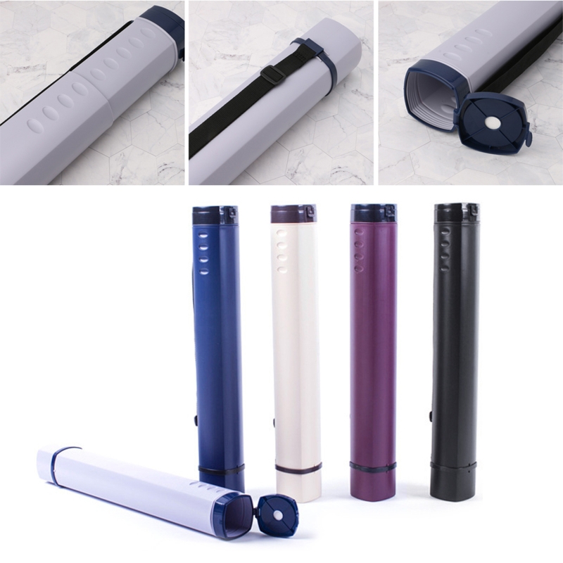 Square Drawing Tube Adjustable Portable Drawing Poster Tube For Artist Supplies
