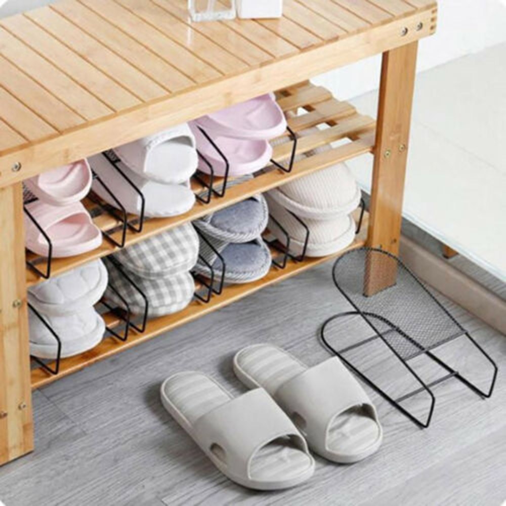 3pc Eisen Doppel Schuh Gestell Schrank Bahre Schrank Schuh Lagerung Organizer verwöhnen Ständer Für Schuhe Hause Speicher Lieferungen