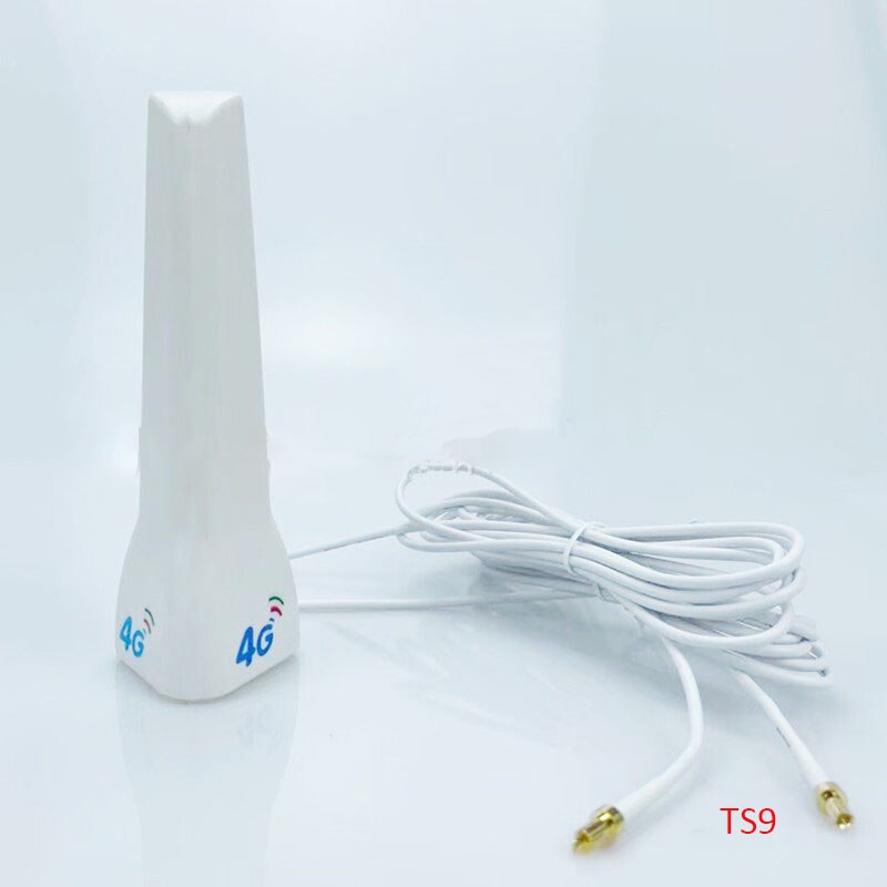 4G LTE antenna High Gain indoor antenna for Huawei Router Modem SMA TS9 CRC9 Connector with 2m cable: TS9