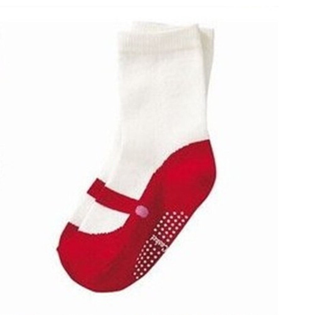 , 1 par de Calcetines antideslizantes con forma de Ballet para bebé, botines para bebé precioso lindo, medias de Ballet para niña en 3 colores: Red