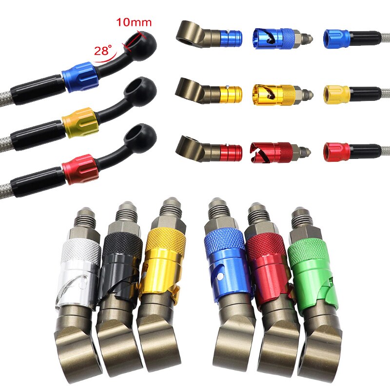CNC Aluminum AN3 Quick Release Brake Line Connect Quick Detach Brake Tube Adapter Kit Brake Hose Kit