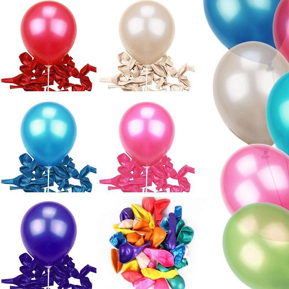 100 stks/partij Parel Ballon Dikker Cirkel Latex Ballon Bruiloft Ballon Standaard Kleuren Speelgoed Voor Kinderen Kids