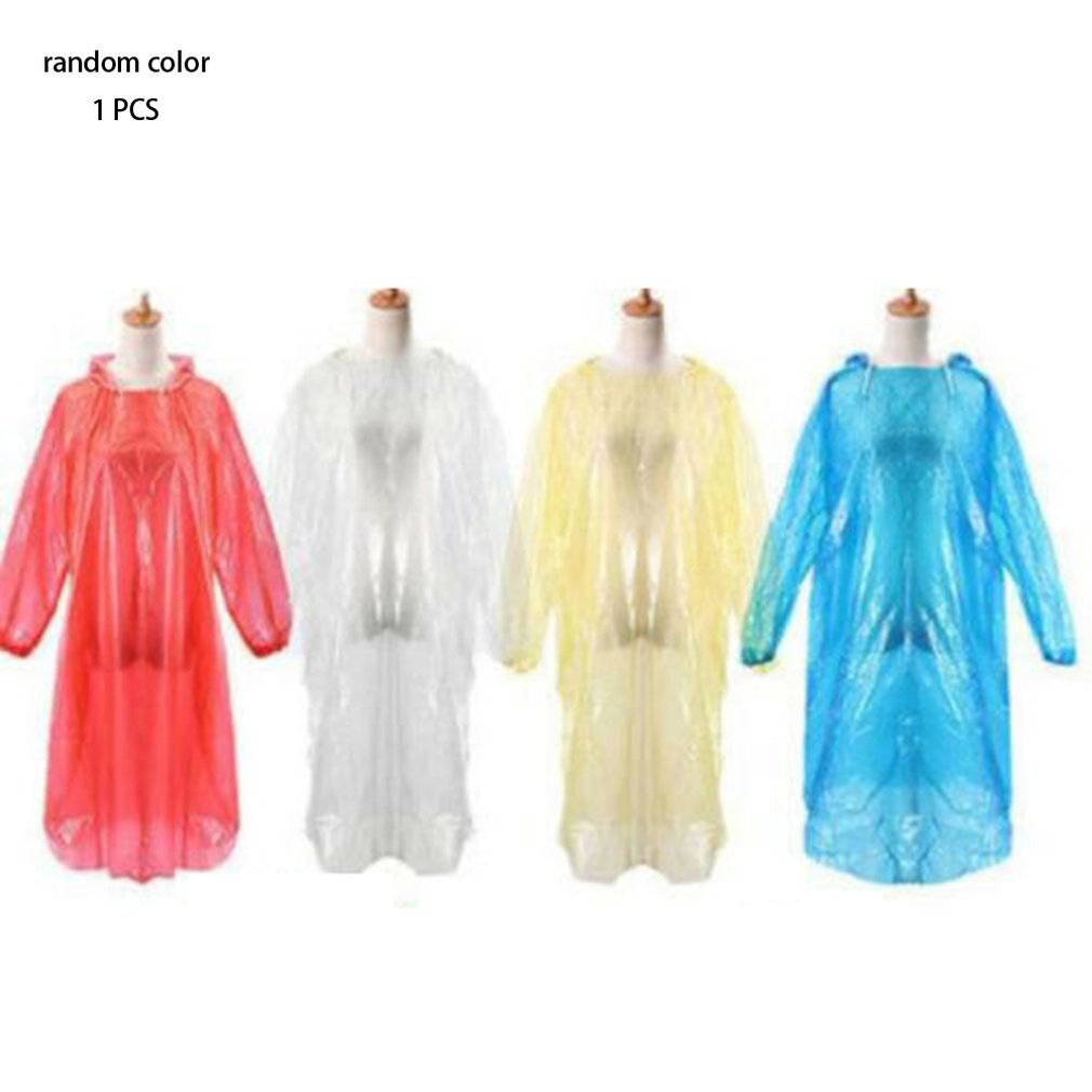 Draagbare Wegwerp Regenjas Volwassen Regenjas Waterdicht Emergency Regen Poncho Draagbare Regenjas Reizen Camping Outdoor Regenjas