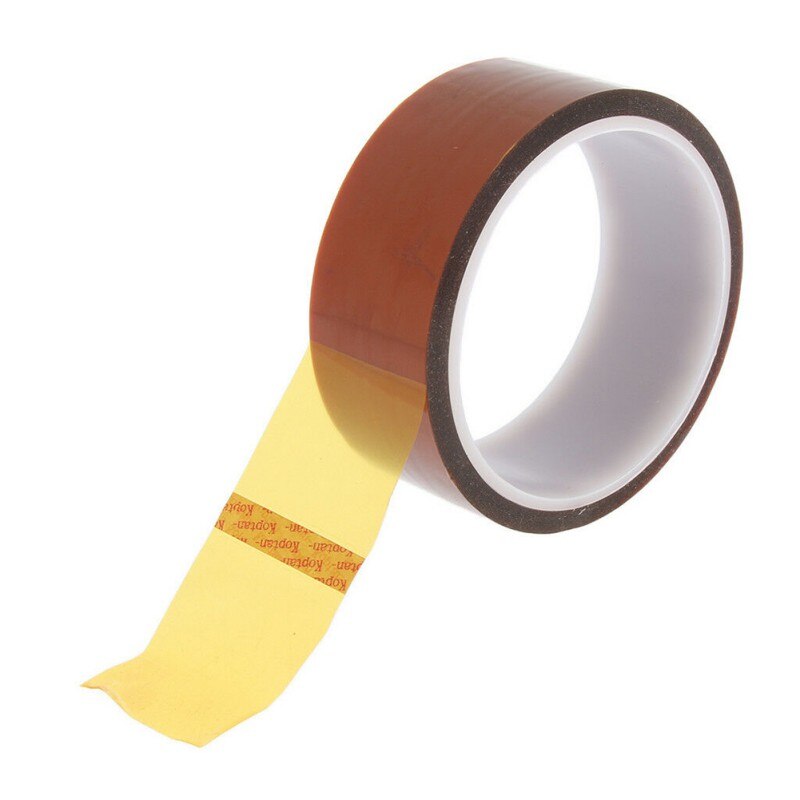 AAA+++1 pcs 3/5/6/8/10/12/15/20MM x 33M Brown High Temperature Resistant Kapton Tape Polyimide For Electric Task Insulation Tape