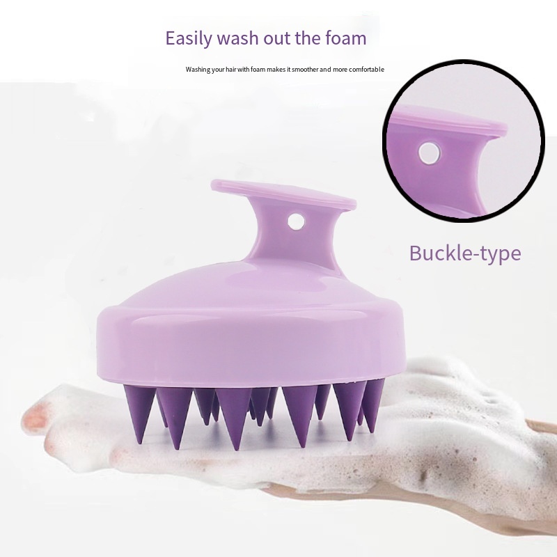 1pc Silicone Shampoo Brush Head Scalp Massage Comb Hair Washing Combs Bath Shower Body Massage Brushes Salon Hairdressing Tools