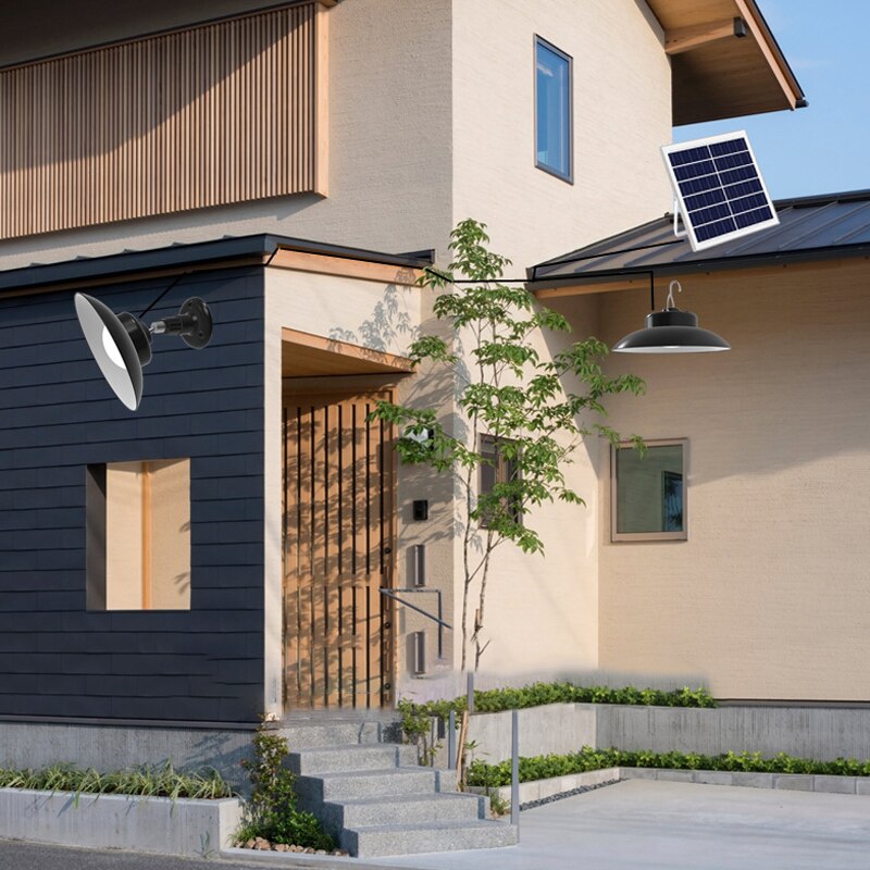 Solar Led Light Outdoor Shed Lights Garden Light Wall Lamp Sunlight Waterproof Cord Sunlight Pendant Ceiling Porch Indoor