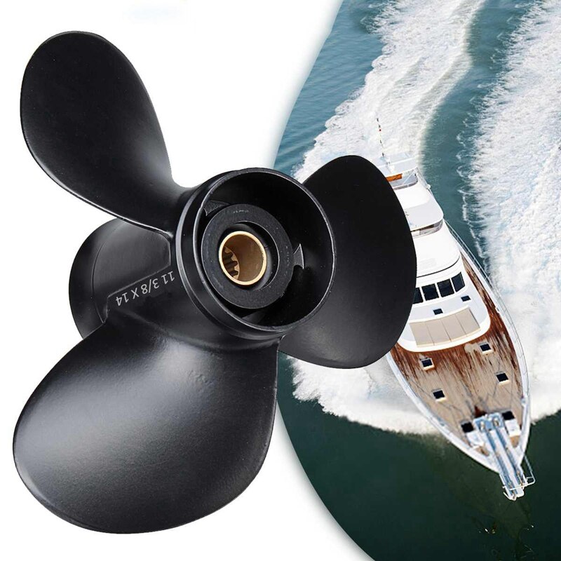 58100-95353-019 Marine Boot Buitenboordmotor Propeller 11 3/8X14 Voor Suzuki 35-65HP