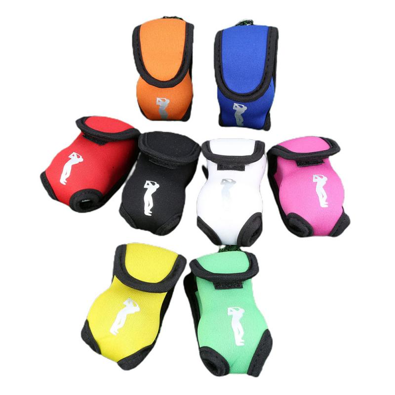 Draagbare Neopreen Mini Golfbal Zak Golf Tees Houder Storage Case Carry Pouch Pack Met Riem Clip Voor Training golfballen