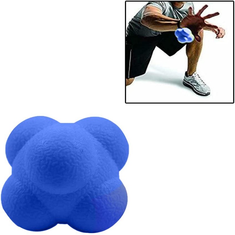 7 cm Fitness Sechseckiger Reaktionsball Silikon Agility Koordination Reflexübung Reaktionstraining Sport Fitnessbälle Spielzeug