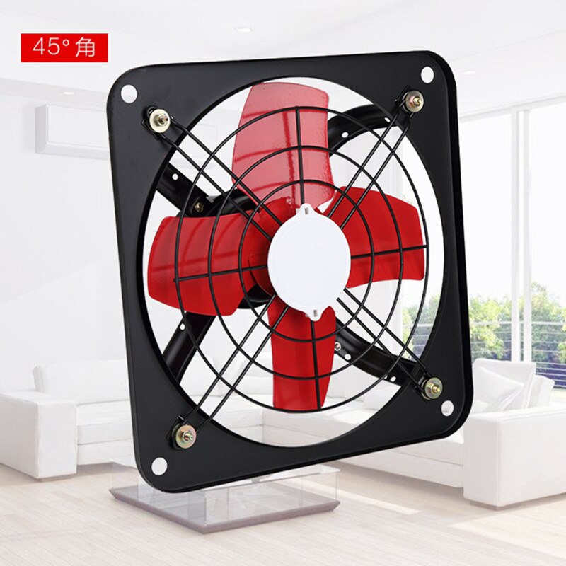 Fresh Air Exhaust Fan Household Bathroom Warehouse Large Wind Ventilator High Efficiency Black