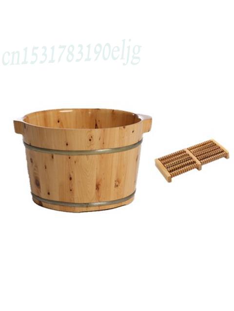Cèdre bois pied bain baril bain de pieds baril en bois lavage des pieds petite baignoire en bois massif pied bain baril maison artefact: 4