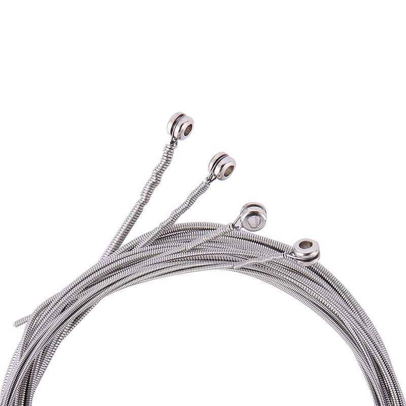 4 Pcs Stainless Steel Bass Strings Bass Guitar Parts Accessories Guitar String Silver Plated Gauge Bass Guitar Music Accessories