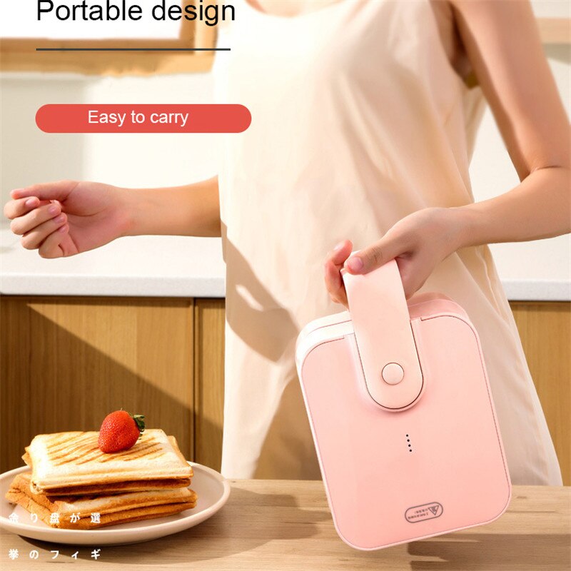 Mini sandwich maker morgenmaskine brødrister maskine køkken vaffel maker multifunktionel opvarmning toast tryk brødrister