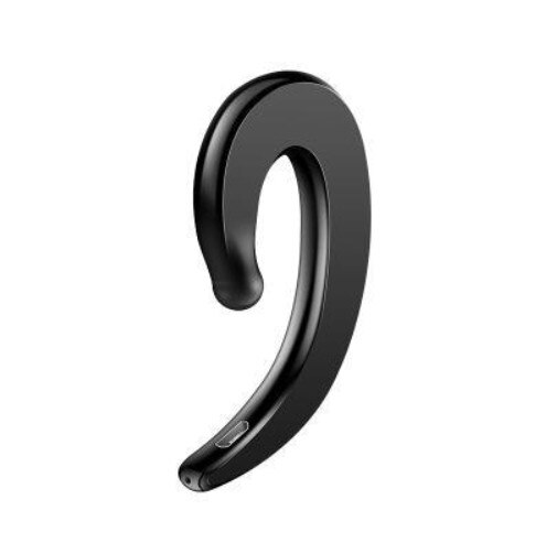 1Pc Bone Conduction Ear Hook Bluetooth Connection HiFi Stereo Wireless Earphone Headset Sweatproof Bluetooth Ear Buds: black