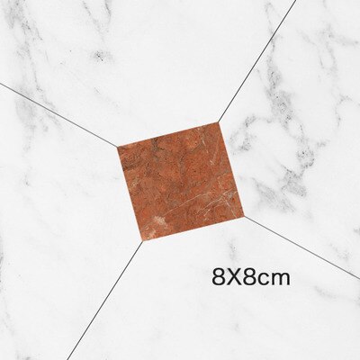 10pcs Self-Adhesive Floor Tile Stickers PVC Waterproof Wall Ceramic Sticker Wear-resistant Art Diagonal Home Decoration: F1