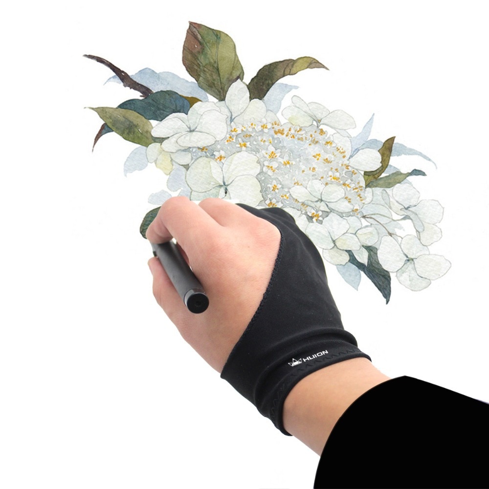 Huion-guante antiincrustante elástico para tableta gráfica, bolígrafo, Monitor, caja de luz de dibujo, tablero de trazado, marcador de pintura, tamaño libre, 1 ud.