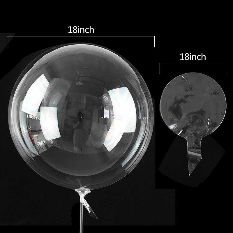 5Pc 18/20/24/36inch Clear Helium Balloon Inflatable Big Balloon Transparent Air Bubble Ballon Baby Shower Wedding Birthday Decor: B01-18inch-5pcs