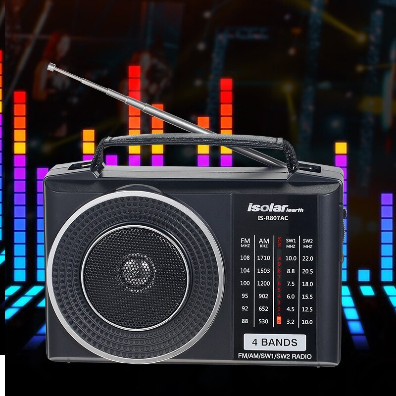 Portable Retro Radio Bluetooth Audio FM / AM / SW1 / SW2 Radio Speaker Outdoor Multi-function Radio Elderly Birthday