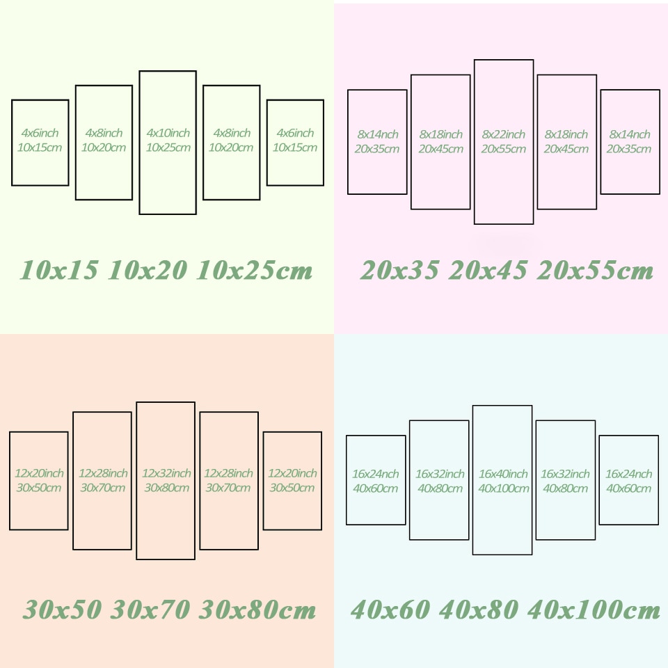 Tableau Wall Art HD Stampa Dipinti Manifesti Modulare Quadri Su Tela 5 Pannello Onde Sulla Spiaggia Al Tramonto Paesaggio Marino Decorazioni Per La Casa moderno