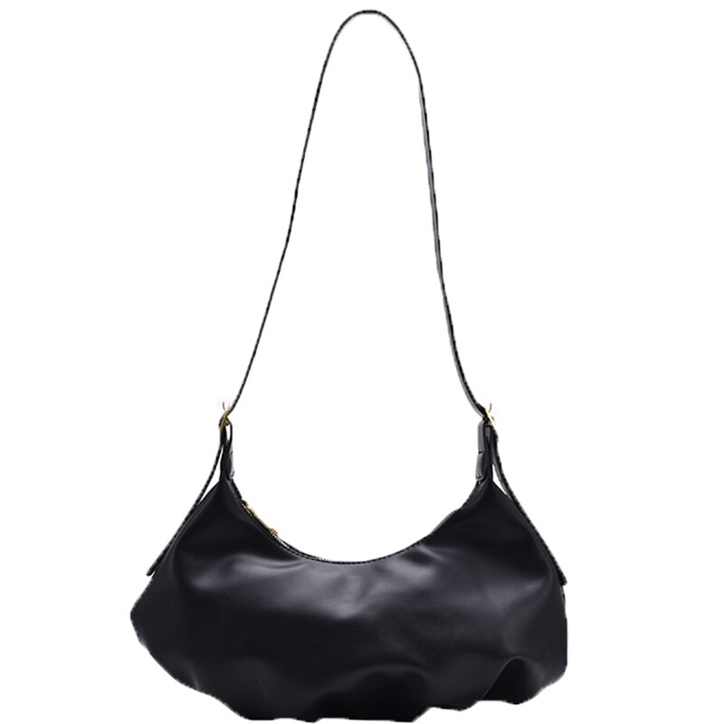 årgang kvinnelig tote dumplings pu lær kvinners veske med høy kapasitet skulderveske