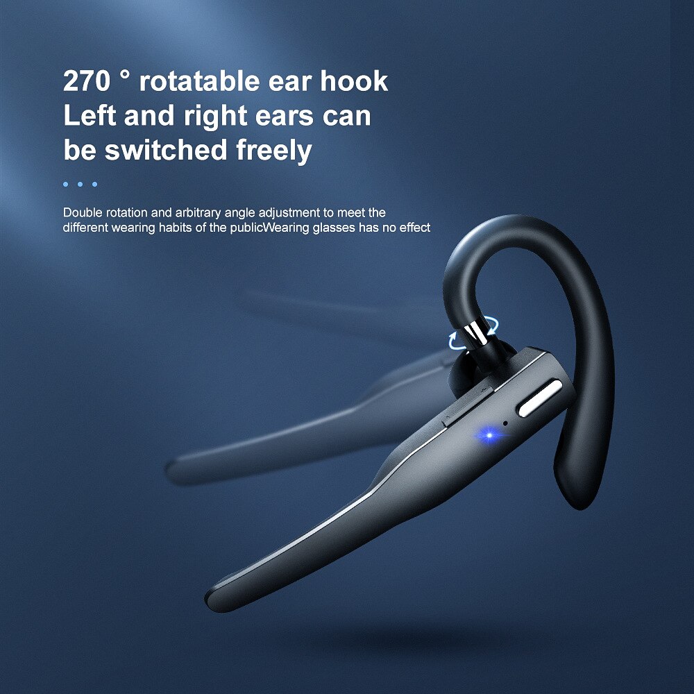 10H Bluetooth Hands free Business Earphone Wireless Headphones Single Handsfree For Driving HD Call Earbuds Microphone Headset