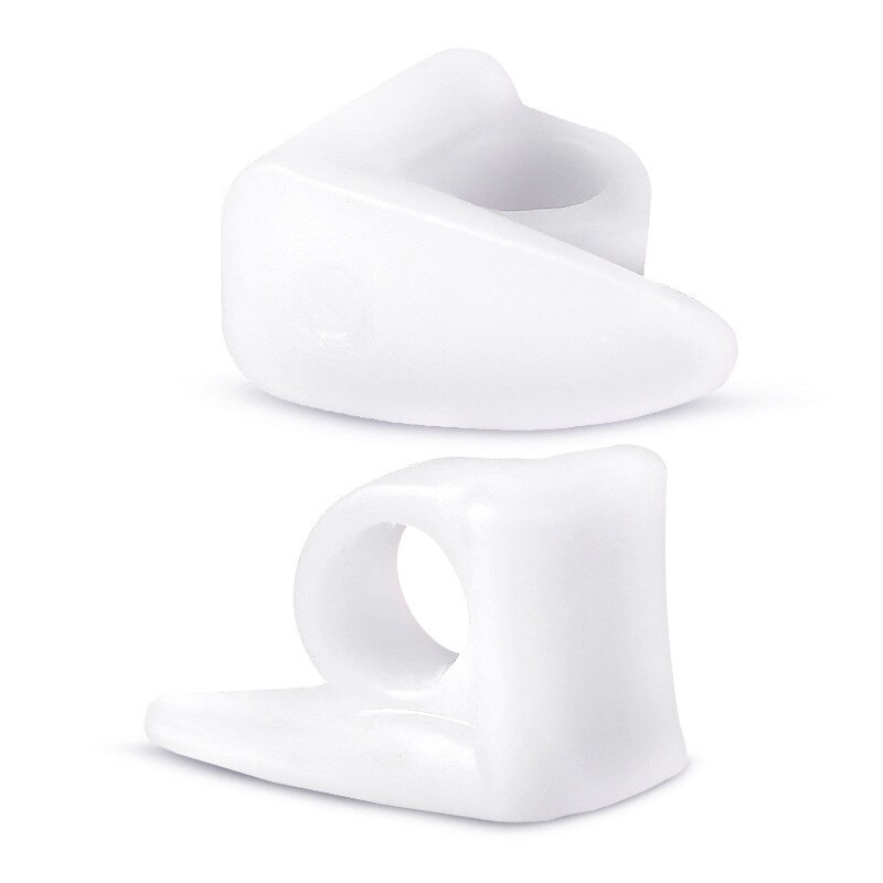 2Stck groß Zehe Separator Knochen Korrektor Haarglätter Silikon Gel Fuß Finger Schutz Ballen Erzähler Füße Massagegerät Pedikübetreffend