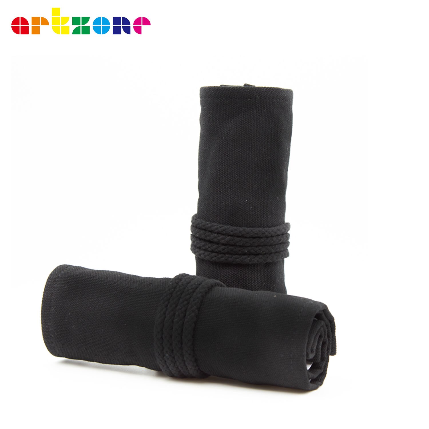 48 Holes Pencil Case Art Pen Bag Pouch Canvas Wrap Roll Makeup Pen Storage Stationery Student School Supplies: B124-48 holes