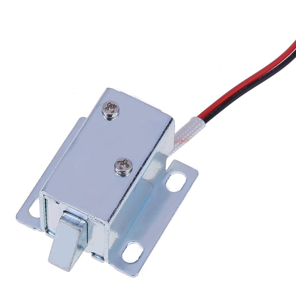 6/12V DC Small Solenoid Lock Cylinder Micro Intelligent Door Drawer Lock Electric Control Cabinet Lock Furniture Safety