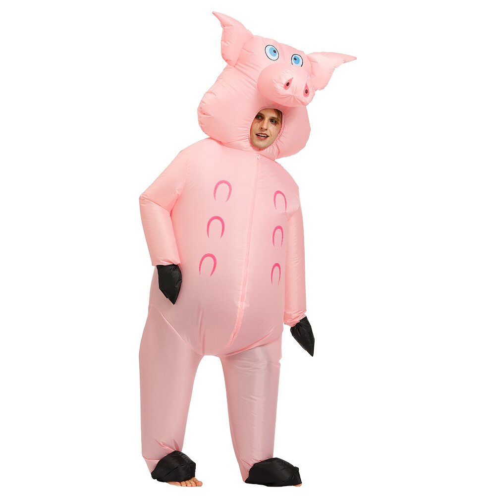 mignon rose cochon gonflable Costume scène Performance Costume Halloween amusant Costume fête vêtements