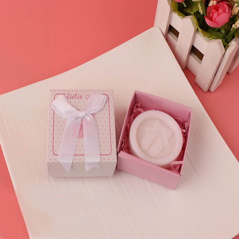 20 Stks/partij Mini Handgemaakte Geurende Zeep Voor Bruiloft Gunst En Baby Douche Bruiloft Souvenirs Baden Zeep: girl