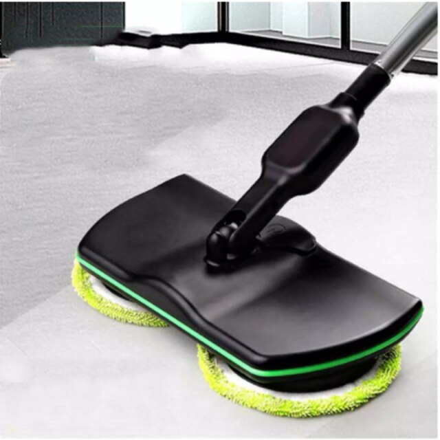Serpillière électrique sans fil Rechargeable pour le nettoyage des sols, balai à vapeur rotatif sans fil: Default Title