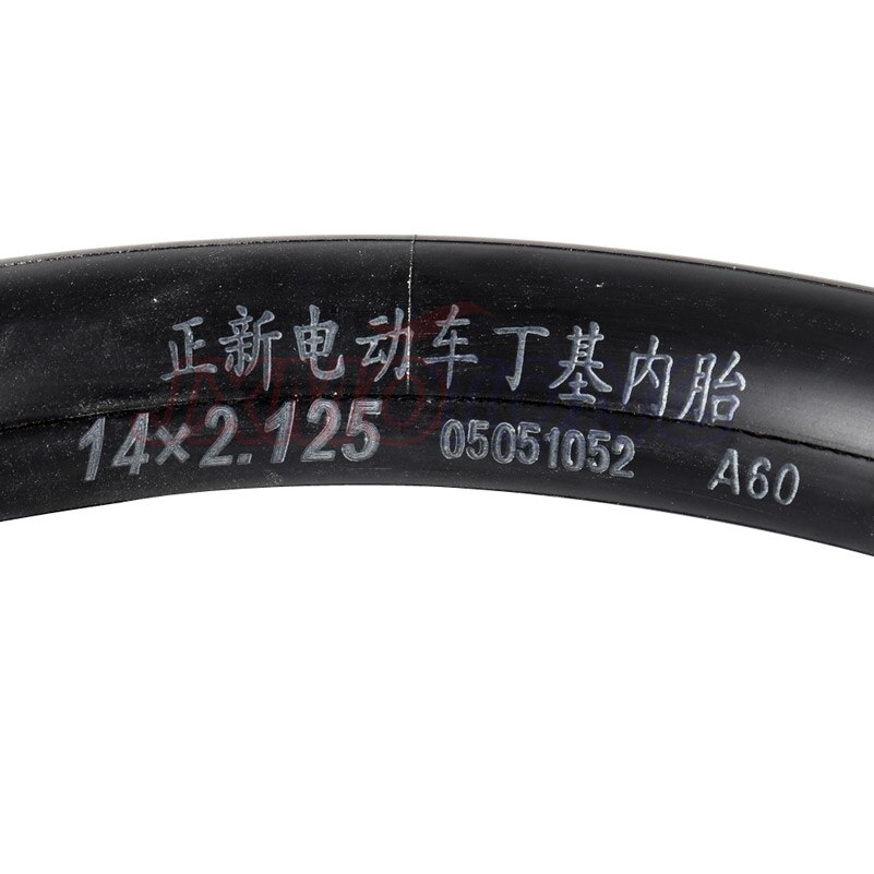 Inner Tube 14 x 2.125 with a Bent Angle Valve Stem fits many gas electric scooters 14x2.125