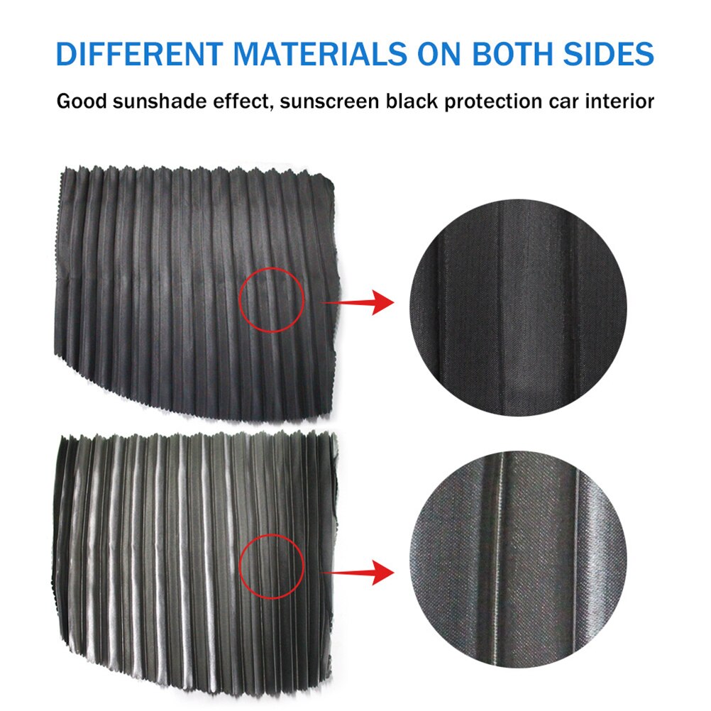 2 Stuks Auto Achterruit Zonnescherm Oxford Doek Auto Side Window Zonnescherm Fit Voor De Meeste Auto 'S