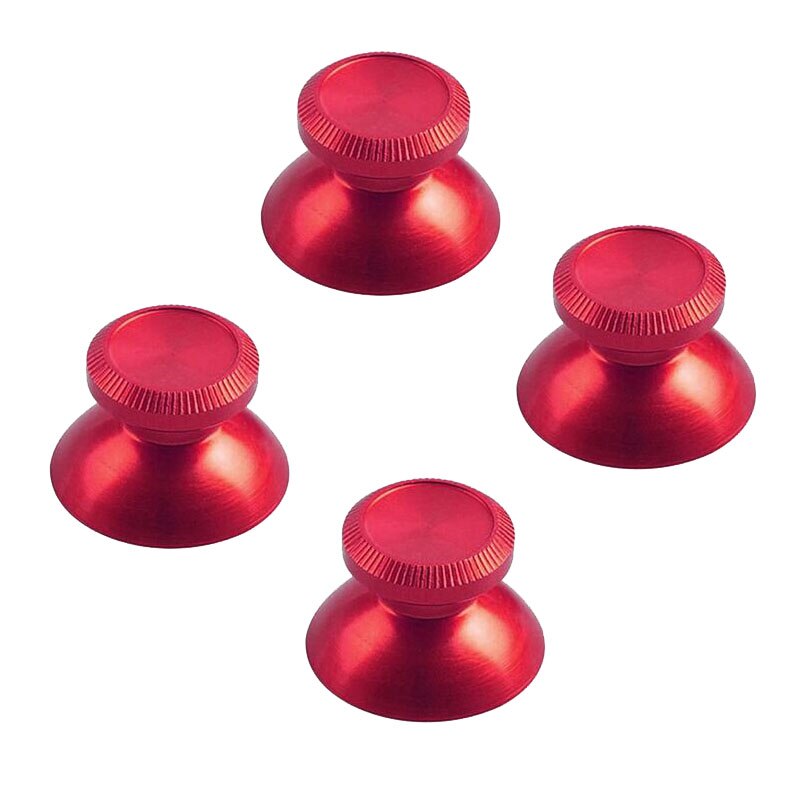 Aluminium Metalen 3D Analoge Joystick Thumb Stick Grips Caps Vervanging Reparatie Voor Playstation 4 PS4 Xbox One Gamepad Controller: Red