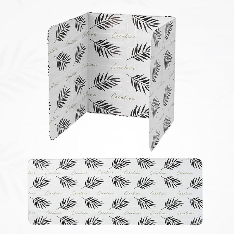 Splatter Plate Screen Aluminum Foldable Kitchen Gas Stove Baffle Plate Frying Pan Oil Splash Protection Screen Kichen Accessory: White 1pc