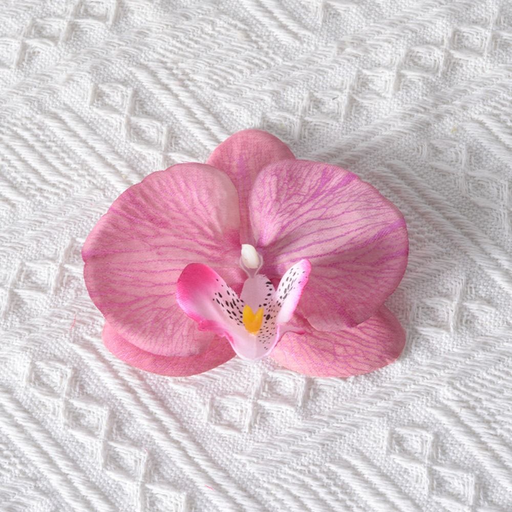 broszka DIY biżuteria zrobienie rękodzieło symulowane kwiat Wykonany ręcznie Akcesoria stroik motyl orchidea kwiat dekoracja spinka do włosów prezent: Jasne