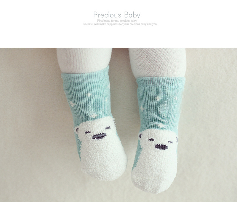 Chaussettes d'hiver pour bébés garçons/filles | Chaussettes de dessin pingouin, chaussettes en coton éponge, protège-jambes pour enfants de 0 à 4 ans: blue / 0 to 2t