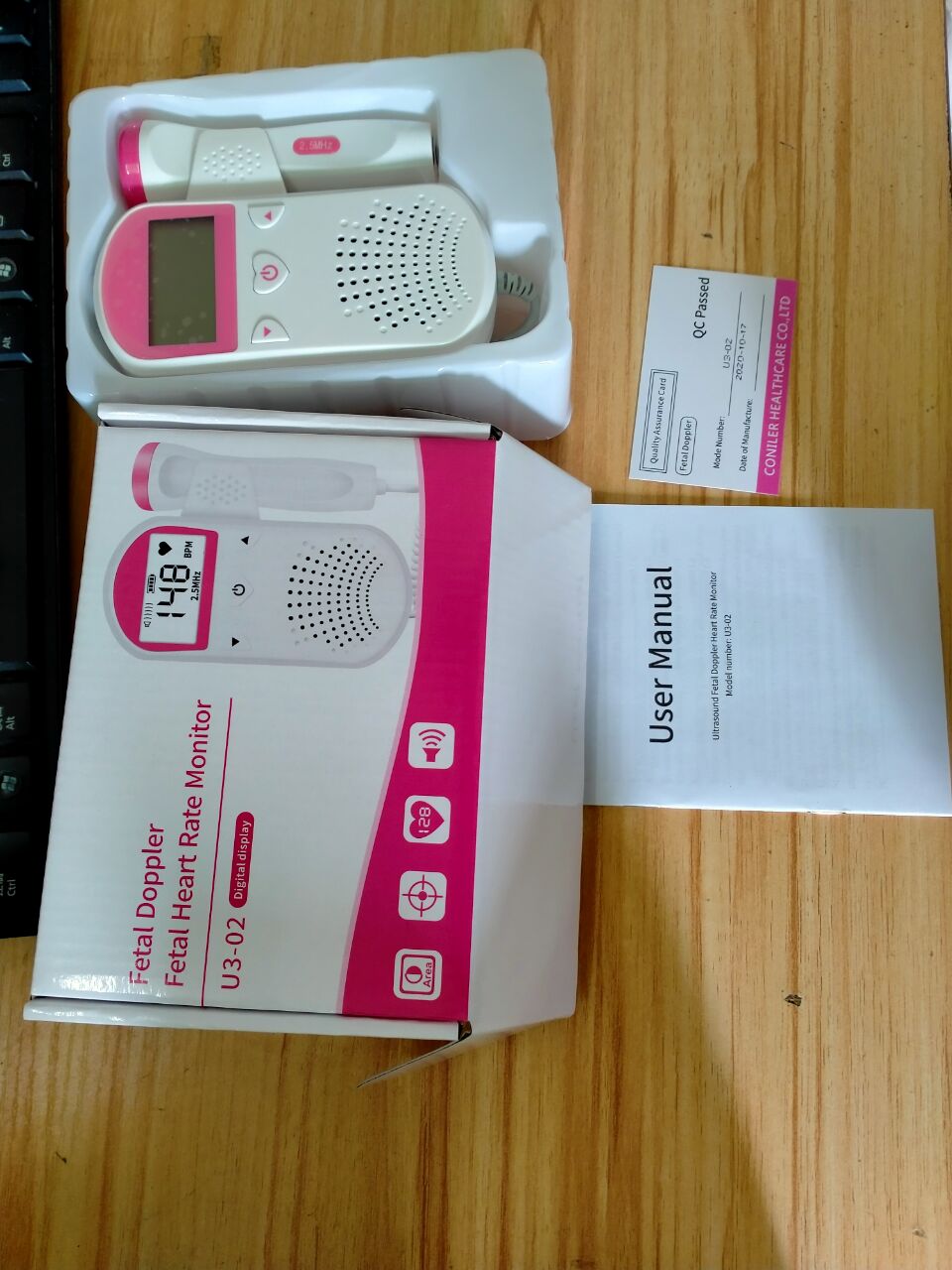 2.5 mhz sonde prænatal føtal doppler baby hjerteslagsmåler ultralydsdetektor