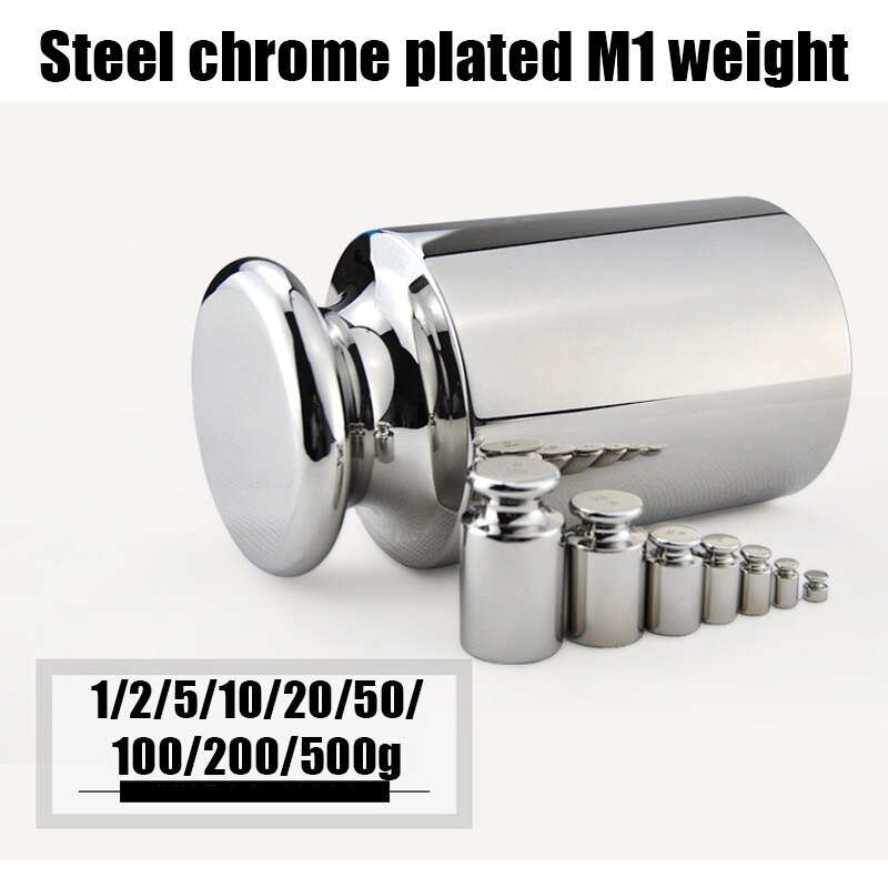 M1 Kalibrierung Gewichte Edelstahl Gewicht Platten Präzision Gramm-maßstechen Gewichte Stahl chrom-überzogene M1 Klasse gewicht 1pc neue