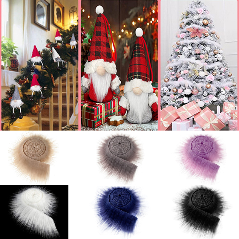 1.5M Faux Fur Pluizige Bekleding Trimmen Kledingstuk Materialen Voor Jas Hood Hat Diy Tapijt Home Decor Pluche Lint Kleding accessoires