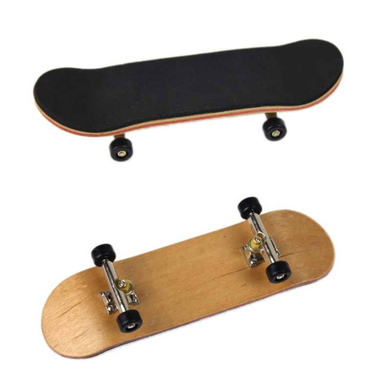 Diapasón de madera para niños y adultos, monopatín con caja, escritorio para el hogar, juego deportivo, , novedad de Arce, juguete para dedos, 1 Juego