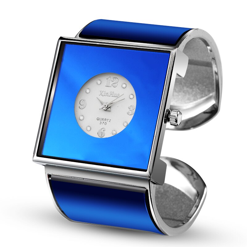 Reloj de pulsera de , reloj de mujer con esfera grande, reloj de mujer, reloj de mujer, relojes para mujer: blue