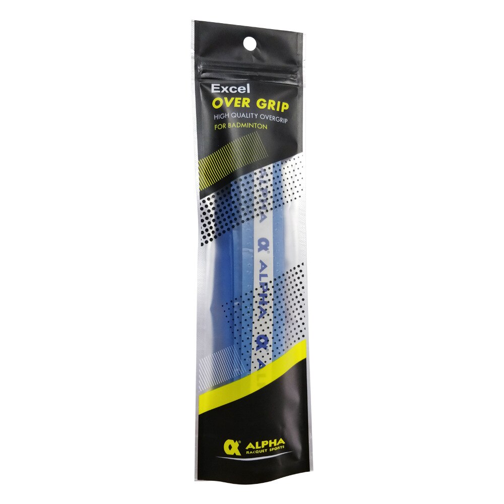 Alpha 5 st/lot tennis overgrip 0.7mm eva grips viscousper svettband perforerat andas bekvämt badmintongrepp tg -170: Blå