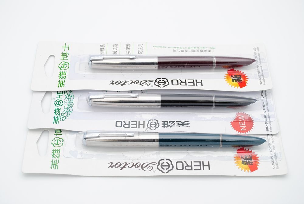 Hero 616 Jumbo Size Vulpen Fijne Penpunt 0.5Mm Inkt Pen Met Een Converter School Kantoor Schrijven pen